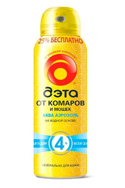 Средство защиты от комаров и мошек «Дэта Аква (Aqua)» 125 мл