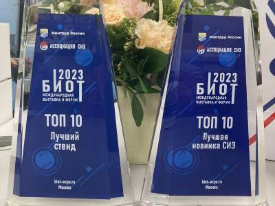 Компания «Техноавиа» в рамках выставки БИОТ 2023 в Москве удостоилась двух высоких наград